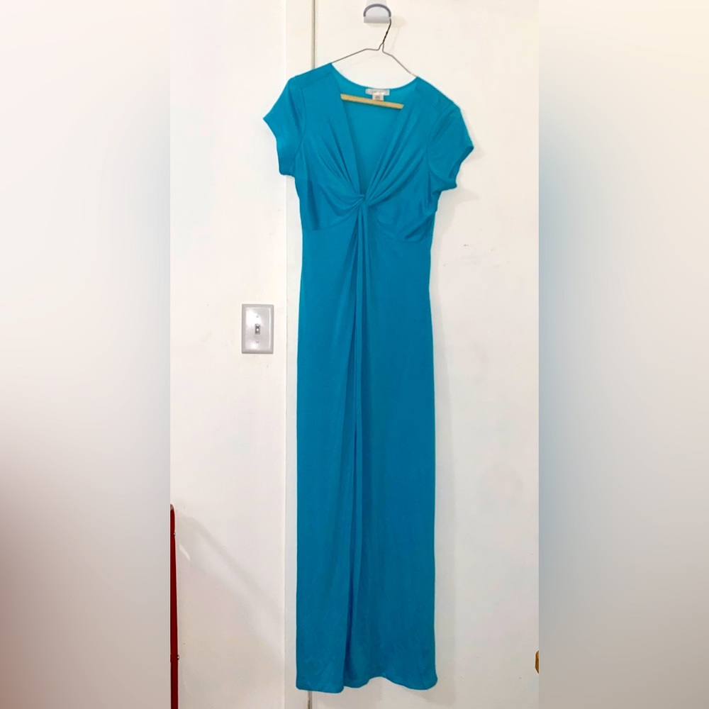 Soft Lounge Dress- Aqua- Sz L